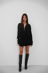 Black long sleeve mini