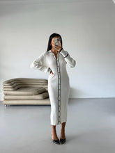 White Cardigan Dress