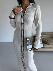 White Cardigan Dress