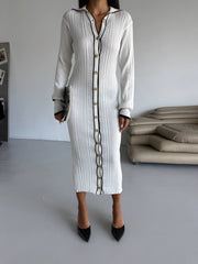 White Cardigan Dress